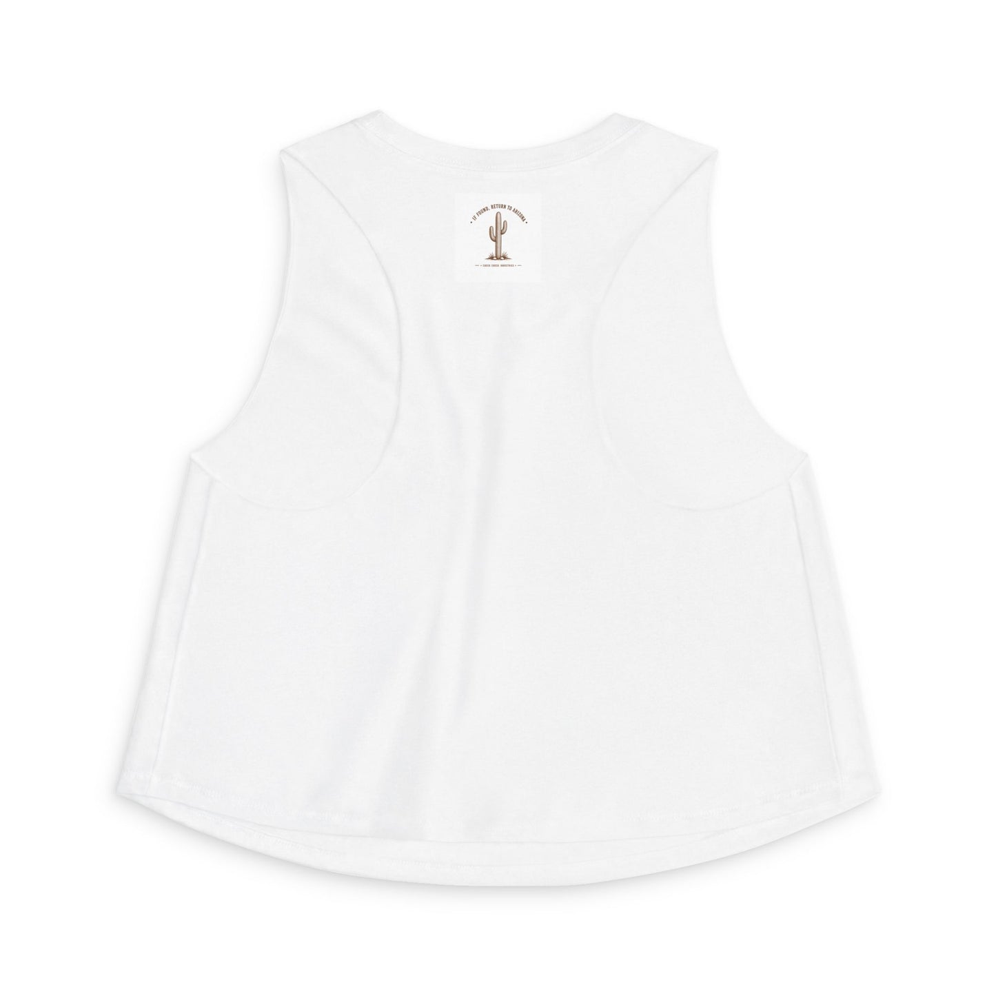 Arizona Is Thinking About Me Crop Top — Desert Cactus Graphic Tank