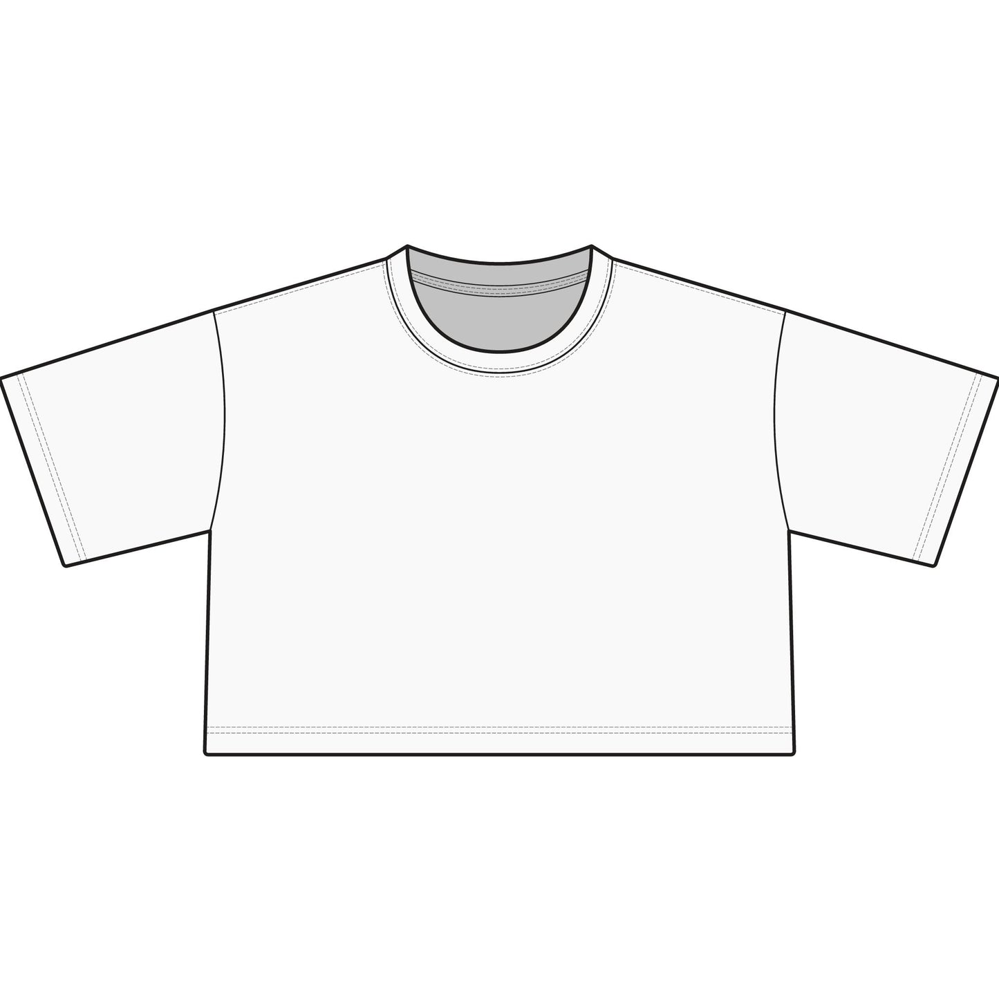 Hey Golden Cropped Tee — Women's Vintage-Inspired Chest Logo Crop Top