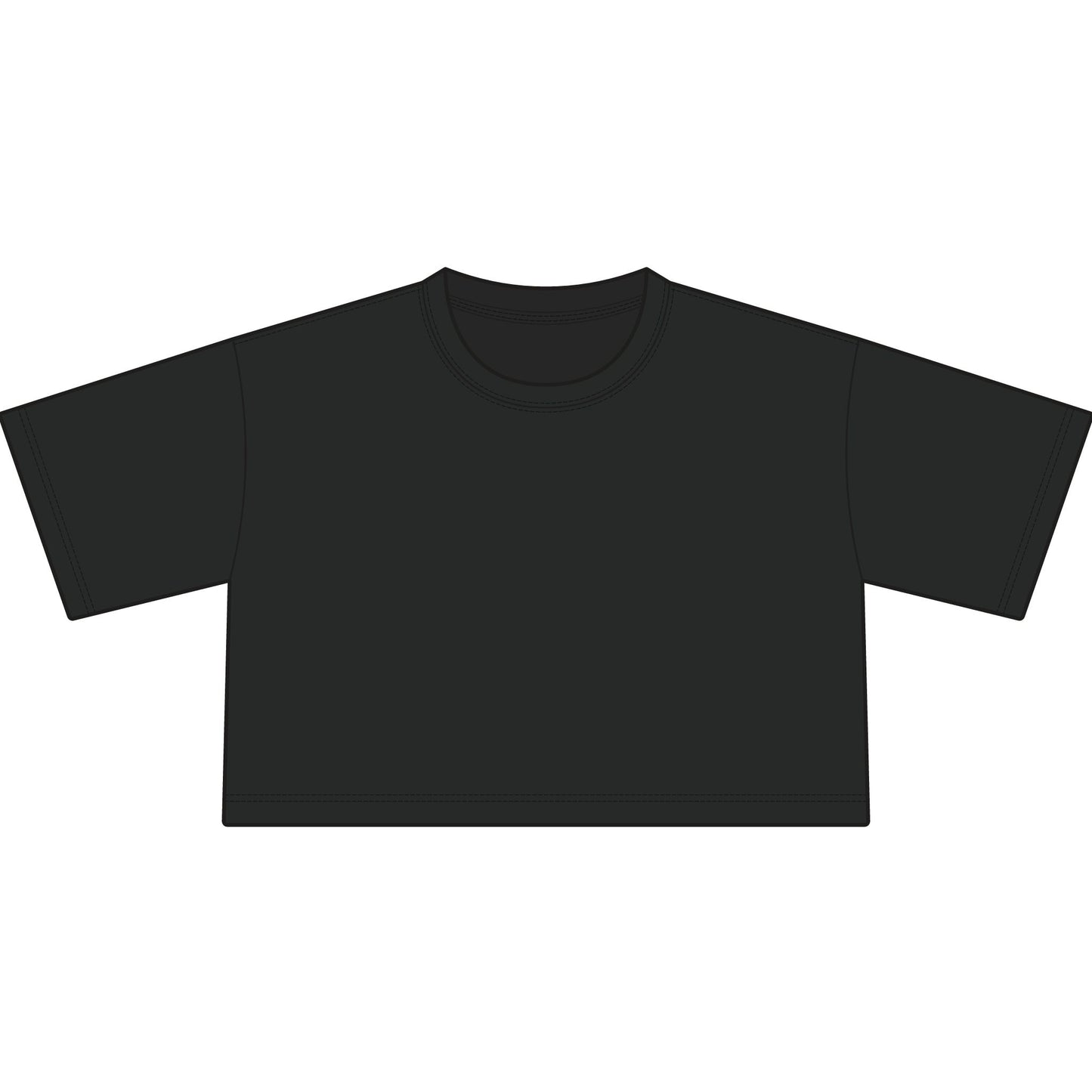 Hey Golden Cropped Tee — Women's Vintage-Inspired Chest Logo Crop Top
