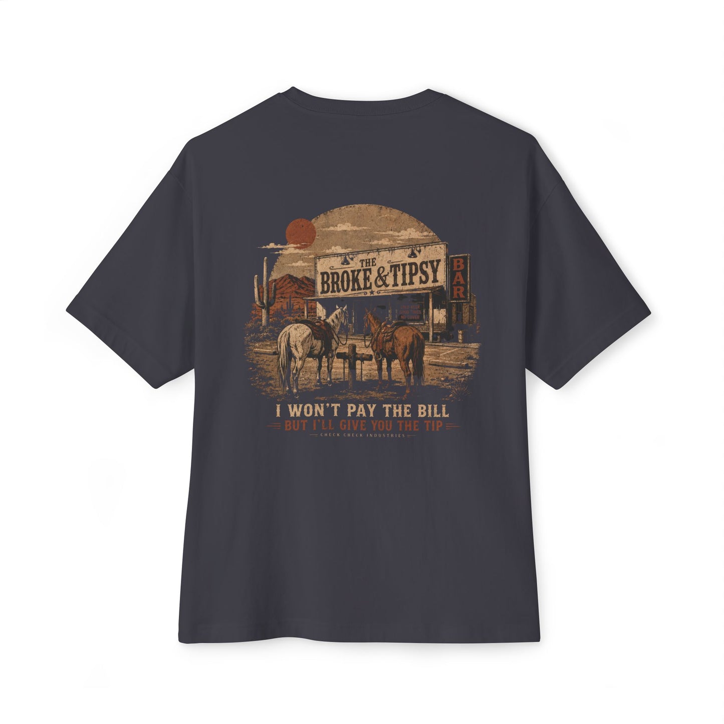 Broke & Tipsy Graphic Tee — Vintage Bar T-Shirt